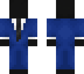 faceless blue suit