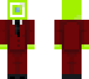green in red suit