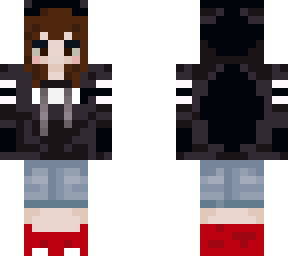 cool black shirt girl
