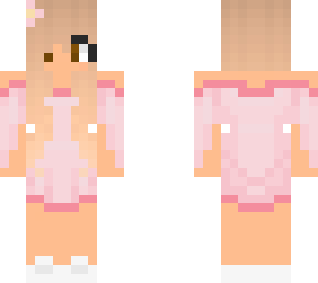 girl in pink dress with flower hair