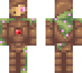 laputian robot with cherry blossoms