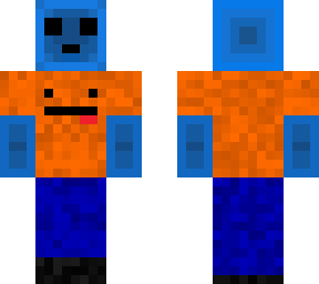 my blue slimey oc thingy  (first skin! also his name is bluur))