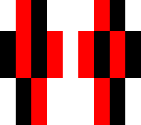 red and black