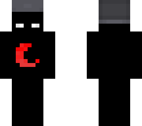simple black with moon and ushanka
