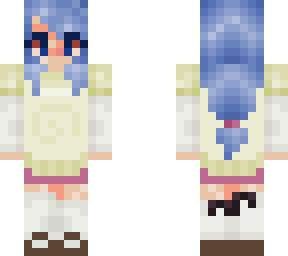 blue haired girl