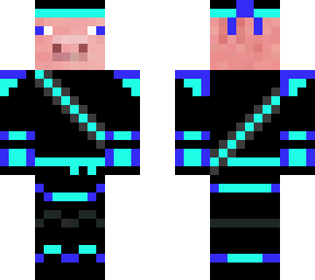 blue ninja pig