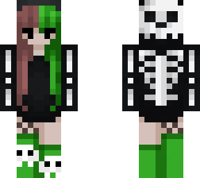 green emo girl