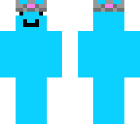 blue blob with crown