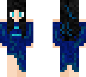 blue dress