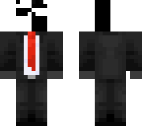 man in black and white