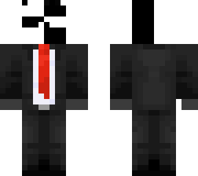 man in black and white