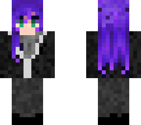 purple grunge punk girl