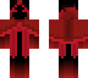 red cloaked figure