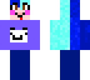 blue and teel panda girl
