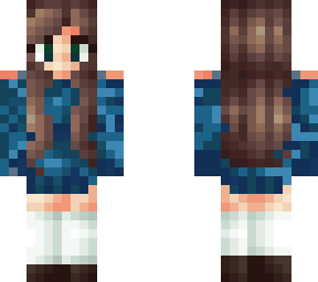 blue dress girl
