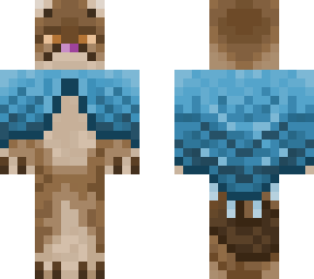 mountain lion with blue shawl