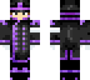 black & purple suit conductor