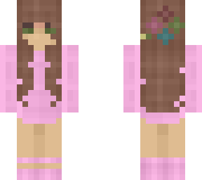 casual girl - aesthetic - flowers