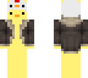 duck with a jacket