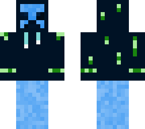 blue creeper gamer with led jacket