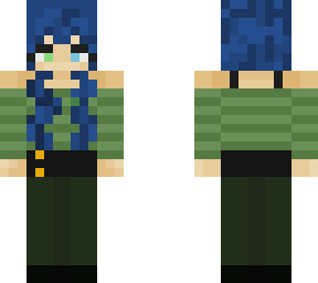 blue hair elf oc