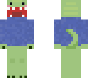 dino in a sweater
