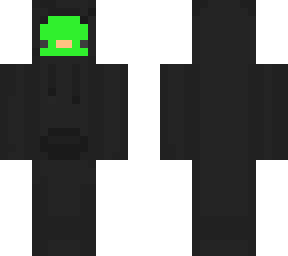 green duck in hoodie