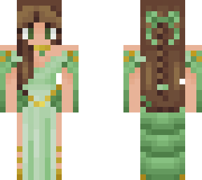 lady - formal with braid (green)