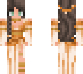 lady - formal with braid (orange)