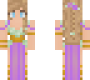 lady - garden with braid (purple)