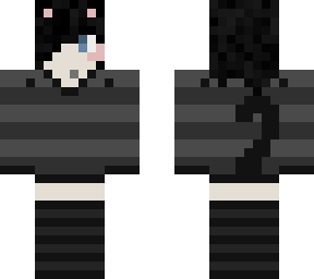 lazy catgirl short hair emo