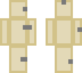 a cardboard character with tape.