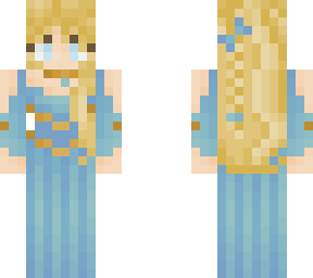 lady - formal with braid (blue)