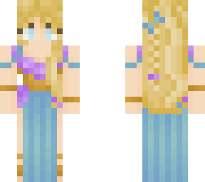 lady - garden with braid (blue)