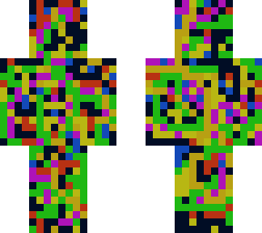 over coloured character