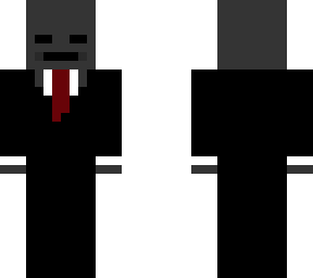 simple wither skeleton in a suit