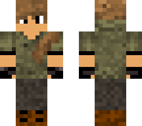 survivalist with long hair