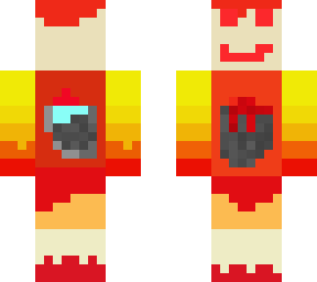 fire dude merged with water bucket and lava bucket