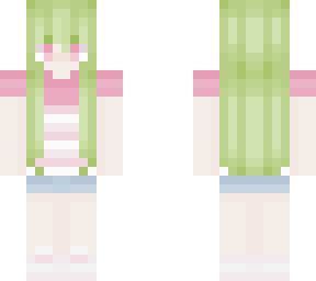 green hair girl