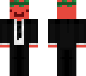 red guy in suit