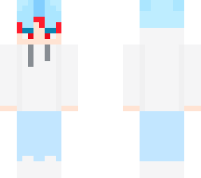 khalid21 skin first with red half blue hair and eyes red