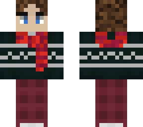 my custom head wearing chrismtas clothes.