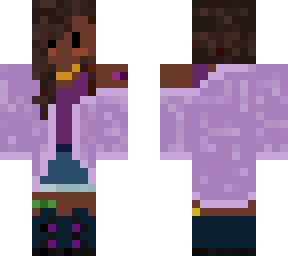 Alphabet face purple V2 | Minecraft Skin