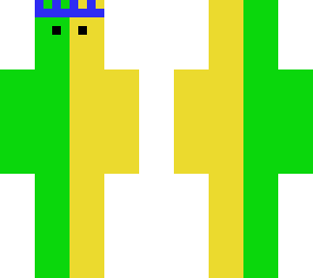 green yellow with a crown