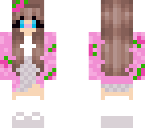 pink flower girl