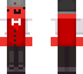 red blob snow hat