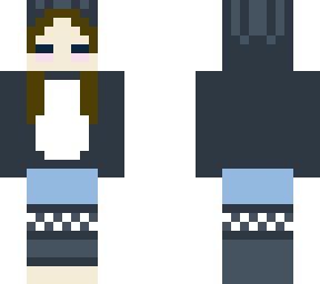 girl in a bunny hoodie (sry if it looks bad)