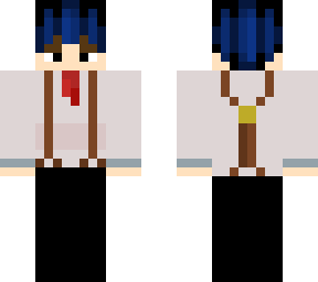 suit martimus (no jacket+suit suspenders brown edition+short tie)