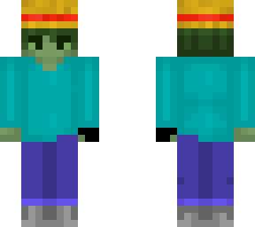 zombie/human( but with straw hat, glove)