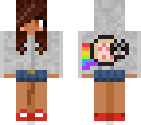 nyan cat girl ; first skin